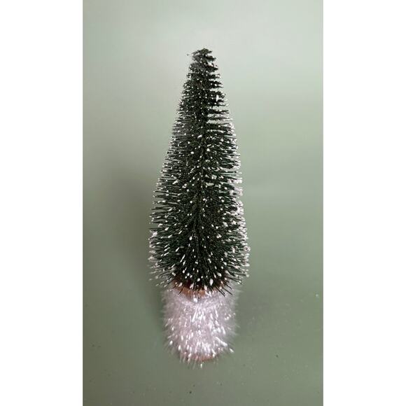 Handcrafted Bottle Brush Tree on Decorated Thread Spool Holiday Décor SPT10 - Picture 3 of 3